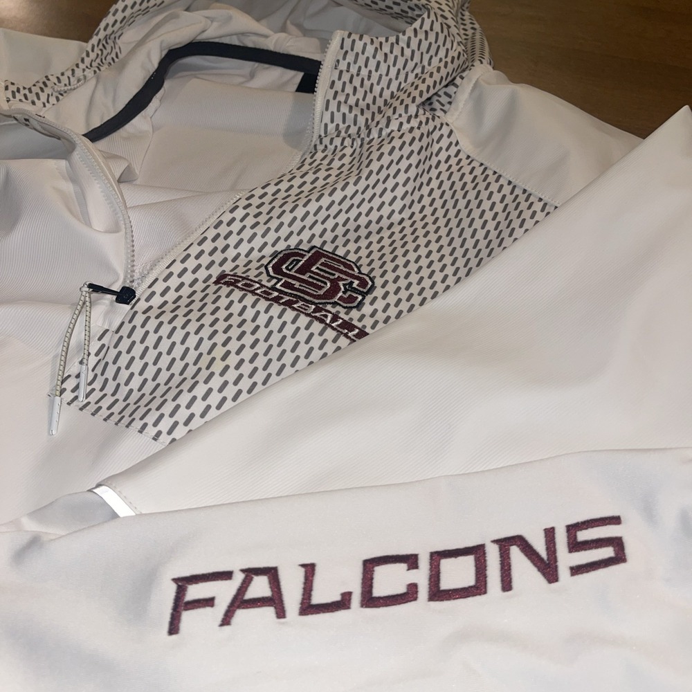 Xgrain Falcons CB Football Windbreaker Men 2X Light Hooded Pullover Packable